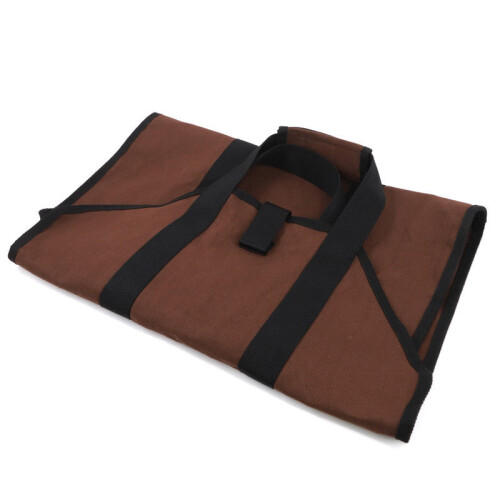 Canvas Logging Bag MultiFunctional firewood kit Brown