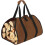 Canvas Logging Bag MultiFunctional firewood kit Brown 5