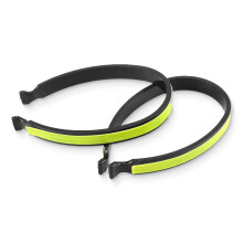 2 Pairs of Reflective Bicycle Trousers Clips, Universal PVC Coated for Men Women Cyclists