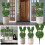 Bunny Topiary Outdoor, Easter Bunny Topiary, Artificial Rabbit Topiary Tree Pot for Home Decor 2