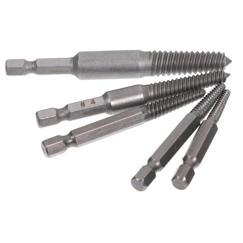 5 Pieces Screw Extractors For Damaged Extractor For Broken For Various Screw Types 9365049399784