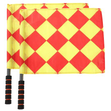 Football Referee Flags 2 Pieces with Storage Bag for Match