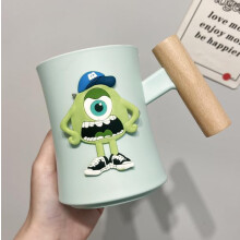 Toothbrush cup for home use, cute cartoon children's mouthwash cup green