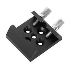 A89E Telescope Finder Scope Base Mount Adapter Flat Base for Slot 1/4 Thread Conversion Accessories Black