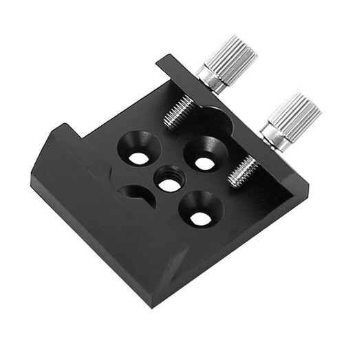 A89E Telescope Finder Scope Base Mount Adapter Flat Base for Slot 1/4 Thread Conversion Accessories Black
