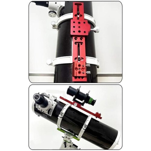 A89E Telescope Finder Scope Base Mount Adapter Flat Base for Slot 1/4 Thread Conversion Accessories Black 2