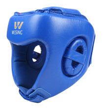 Karate Taekwondo head protection, boxing helmet, martial arts helmet, Blue XXL
