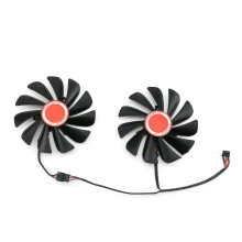 Graphics Card Cooling Fan Cooler Fan Fit for XFX RX580 590 8G Black Wolf Edition Set