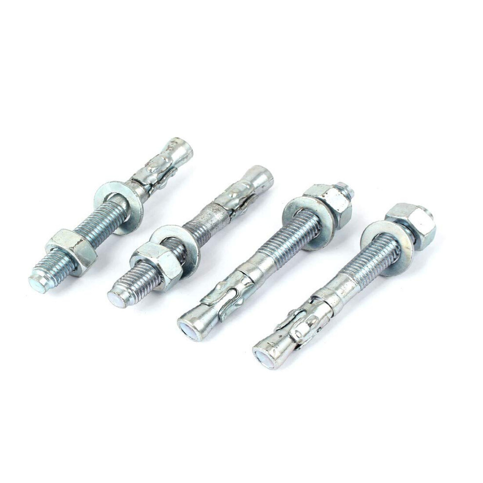 Lon0167 Blue Zinc Featured Plated Screw Type Reliable Efficacy Car Repair Expansion Bolt M12x100mm 4Pcs(Id:042 35 16 066) 9426802949797