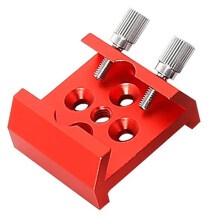 Groove Star Finder Metal Base Dovetail Groove Dovetail Plate 1/4 Thread Astronomical Telescope Accessory(Red)