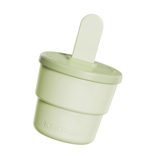 Eiscreme-Silikonform, wiederverwendbare Eis-Dessertform,-Grün