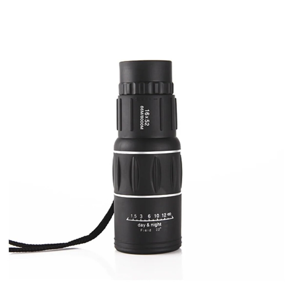 16X52 Dual Monocular Telescope Hunting Spotting Upgrade Handheld Binoculars 66M/8000M(Black) Black 9426802950793
