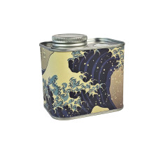 Tinplate Storage Bottle Coffee Bean Metal Container for Home-H