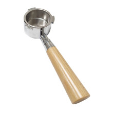 51mm Coffee Bottomless Portafilter with Wooden-Beech handle