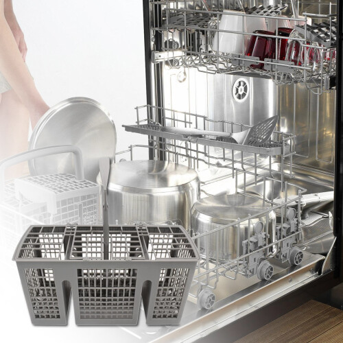 Large Capacity Dishwasher Cutlery Basket for Efficient 1