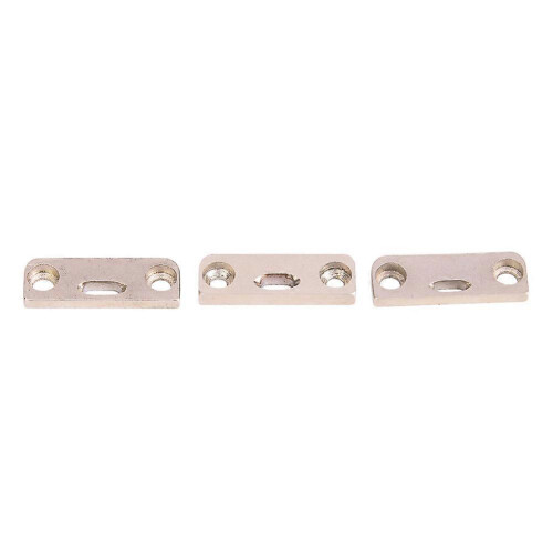(As show, One size) 3pcs Large Medium Small Thin Needle Plate Single Needle for 591 Industrial Sewing Machine 2