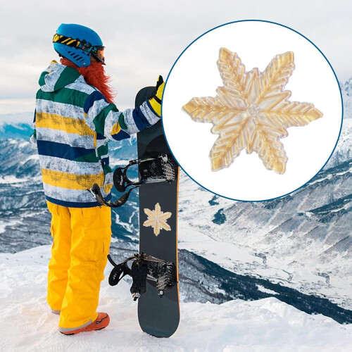 Snowflake Shaped Stomping Mat  Snowboard Stomping Pads with Improved Grip 1