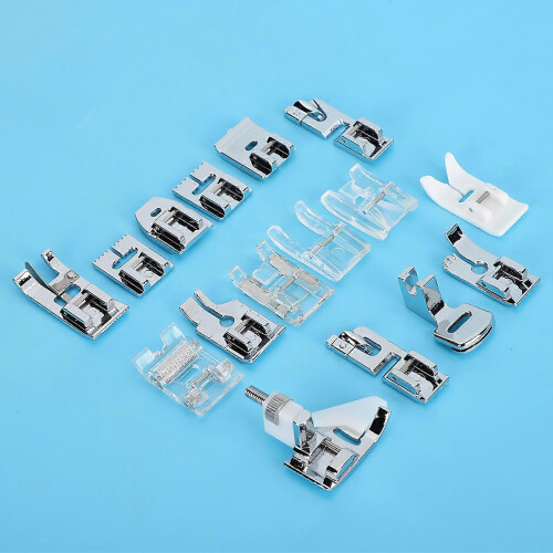 (As show, One size) 16Pcs Presser Foot Set Household Multi Functional for Sewing Machine Accessories 2
