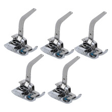 (As show, One size) 5Pcs Knit Presser Foot Household Sewing Machine Accessories for Light Thin Elastic Fabrics