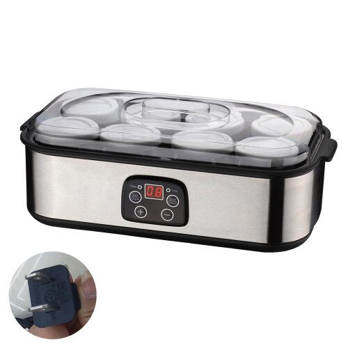Adjustable Temperature Yogurt Machine with Reusable-   8 cups