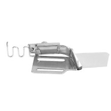 (As show, One size) Rubber Band Hemmer Metal Adjustable Elastic Single Needle Sewing Machine Accessories(Inlet 21MM )