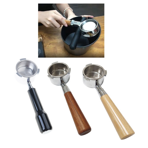 Professional 51mm Coffee Bottomless Filter for-Plastic handle 2