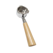 Filtre à café professionnel sans fond, 51mm,-Manche en hêtre