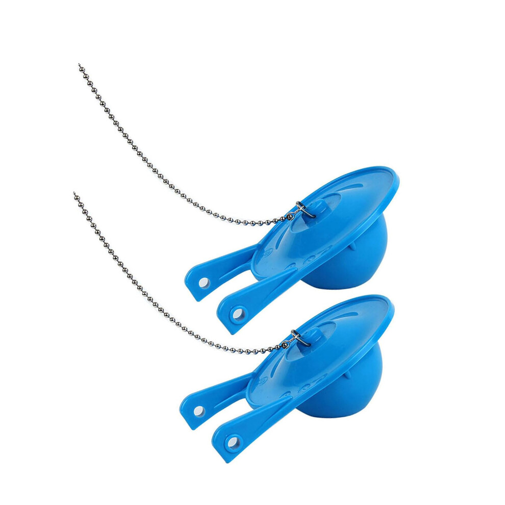 Toilet Flapper Replacement, 7.6 Cm, Toilet Tank Flapper, Watersaving Flush Valve With Stainless Steel Chain, Blue 9412369454041