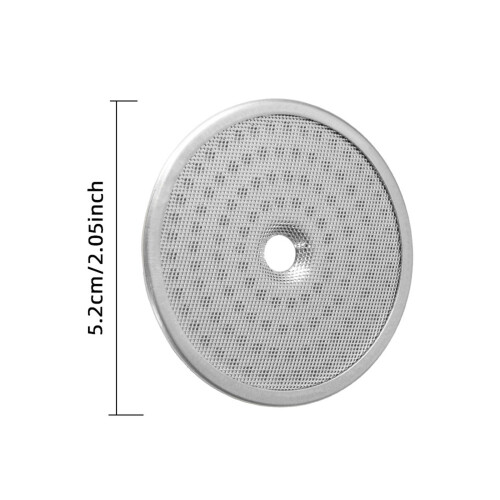 Stainless Steel Coffee Filter Plate 52mm Coffee Filter Disk for 2