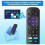 Télécommande de remplacement pour téléviseur Roku, télécommande universelle compatible avec les téléviseurs Roku dotés d'une télécommande 3