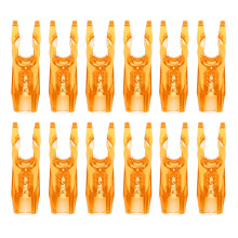 Archery Arrow Cams 3.2 mm ID, Pack of 12 Adhesive Cams for Arrow Shaft, Plastic Cams, Replacement Arrows, Yellow