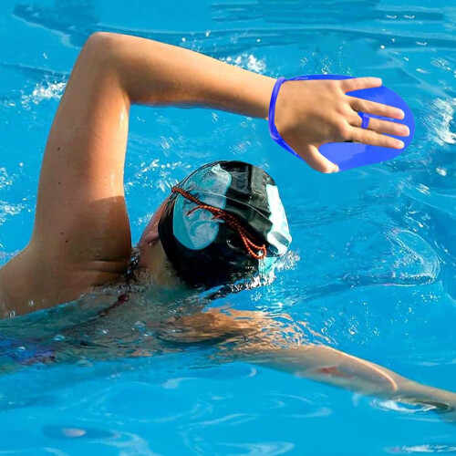 Hand Paddles for Swimming, Adjustable Strap Gear, Ergonomic Training Accessory 2
