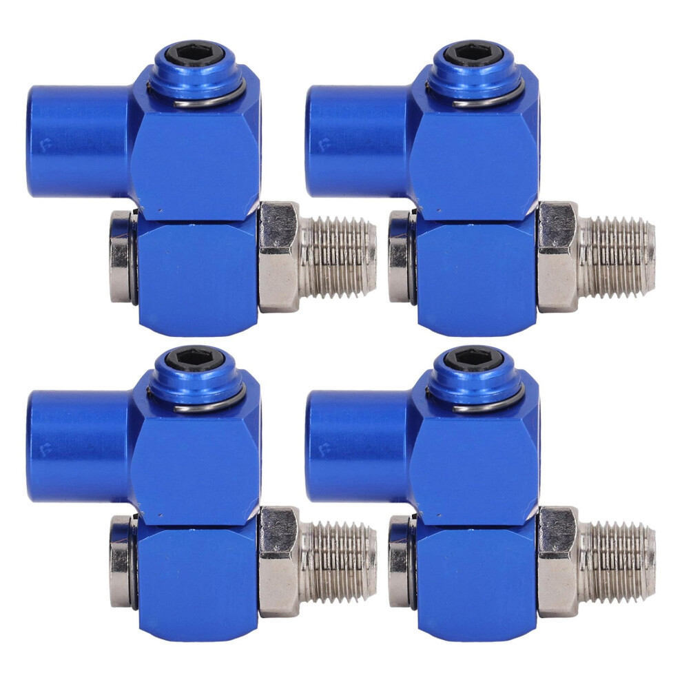 Air Tool Swivel Fitting, 4Pcs 360 Degree Air Hose Connector 1/4In Npt Swiveling Air Fitting Hose Connector Pneumatic, Air Tool Adapter 9426802951967