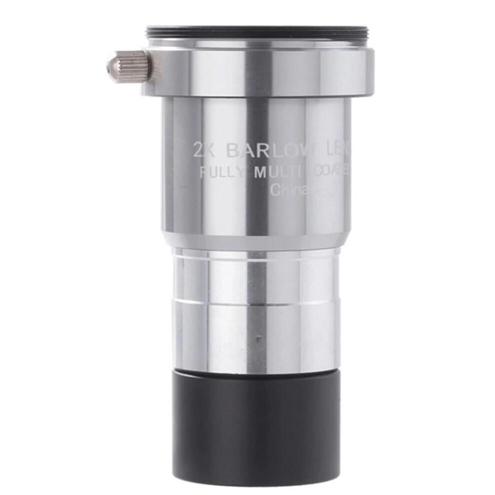1.25 Inch 2X Barlow Lens Eyepiece By Magnification Eyepiece Professional Telescope Parts Astronomical Silver 9412369454959