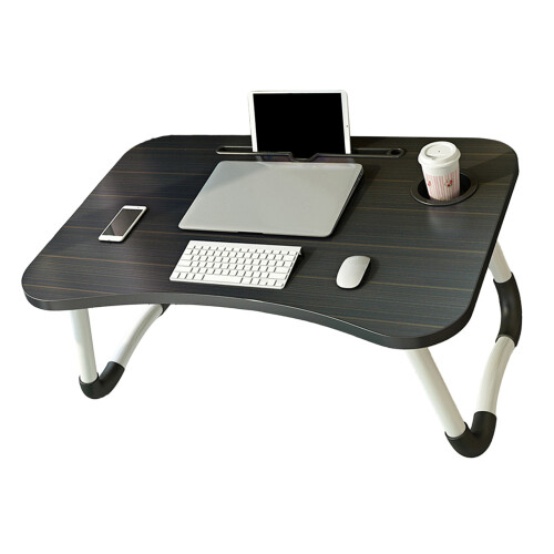 Klappbarer Laptop-Schreibtisch, schwarz, 2