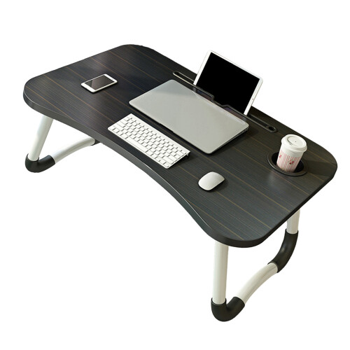 Klappbarer Laptop-Schreibtisch, schwarz, 1