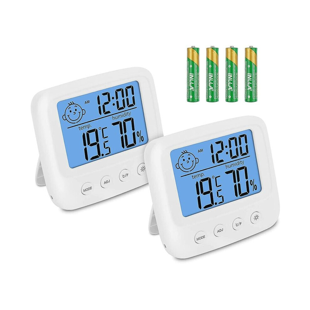 Digital Hygrometer Thermometer for Home, Healthier Home & Environment Mini Size with Big Numbers, Temperature and Humidity Monitor, High Accuracy, Fas