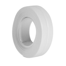 3 Colours 3.2 m Length SelfAdhesive Bathroom and Wall Sealing Strip for Sink, Edge Cladding, Kitchen, (22 mm x 3.2 m) 22 mm 3.2 m White