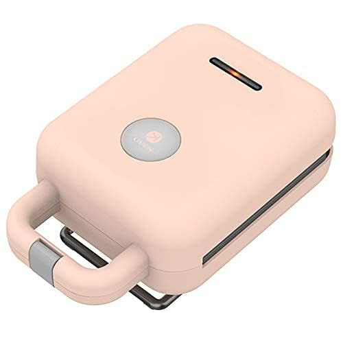 Mini Waffle Maker, 3in1 Waffle Maker with Removable NonStick Plates, Compact Design, Pink