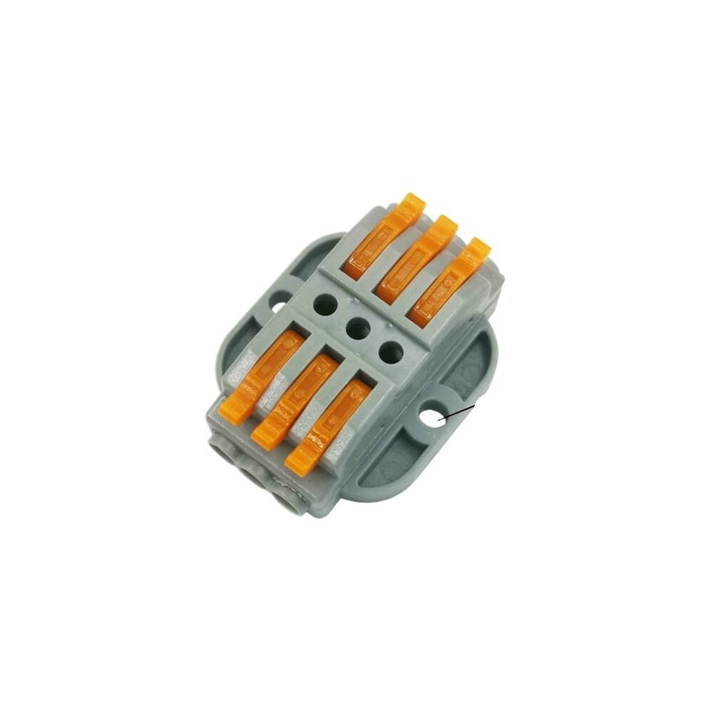 30/50/100Pcs Wire Connector 3 Pin Docking Fast Wiring Conductors Pushin Terminal Block Electrical Equipment(30 Pcs) 9365049403016