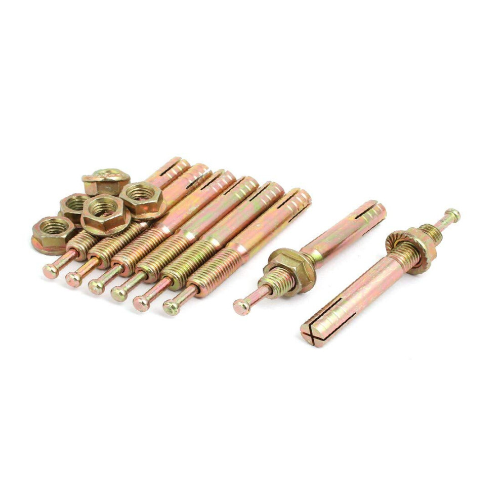 M12x90mm Zinc Featured Plated Hammer Drive Reliable Efficacy Anchor Expansion Bolt Fastener 8Pcs(Id:f5d Cb 5D 0C0) 9365049401722