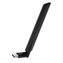 Cuibheoir Wifi USB Dé-Bhanda Ultra-Thapa, Tarchuradóir Líonra Gan Sreang 1300Mbps le haghaidh Cearrbhachais agus Sruthú Gan Uaim, Cuibheoir Wifi