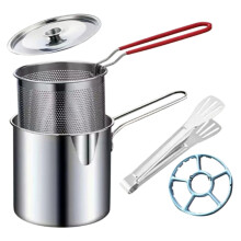 Minimal Fryers Pot With Removable Filter 1.2L Capacity Stainless