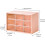 Mini Storage Drawers, Small 9 Drawers Organizer B Stackable Clear Plastic Box for Desk (Pink) 2