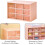 Mini Storage Drawers, Small 9 Drawers Organizer B Stackable Clear Plastic Box for Desk (Pink) 3
