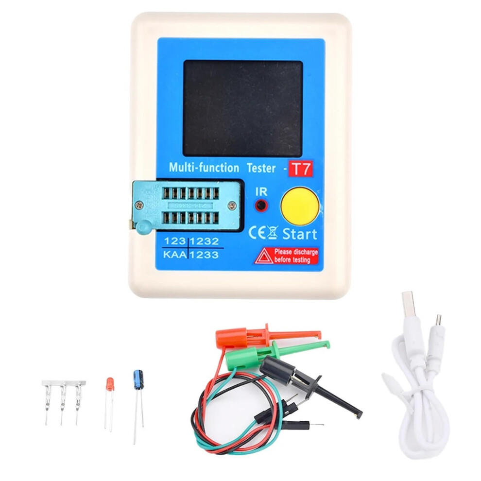 Lcrt7 Multimeter Capacitor Tester Esr Lcr Capacitance Ohmmeter Transistor Tester 9365049403696
