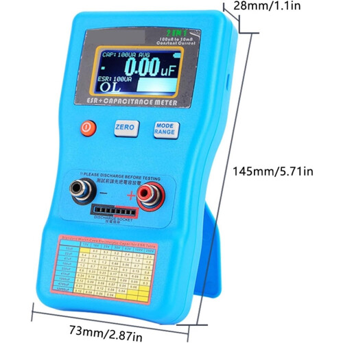 LCRT7 Multimeter Capacitor Tester ESR LCR Capacitance Ohmmeter Transistor Tester 2