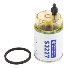Separator de apă pentru protecția sistemului de alimentare cu vas transparent pentru motoare marine, S3213. Filtru de combustibil de schimb cu