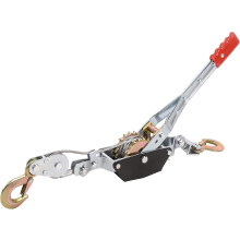 Seilwinde 2T/4400Lbs, winch with 2m steel cable, 2 hooks gears for farm, garden