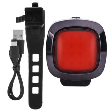 Rücklicht für Mountainbikes, intelligente Bremsinduktion mit 3-Sekunden-Blinken und akustischem Warnsignal, 180-Weitwinkel-COB-LED-Licht mit 16